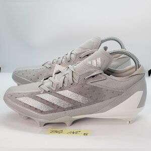 Men's Adidas Adizero Electric Football Cleats Size 7.5 Grey / Silver IE4386 NEW